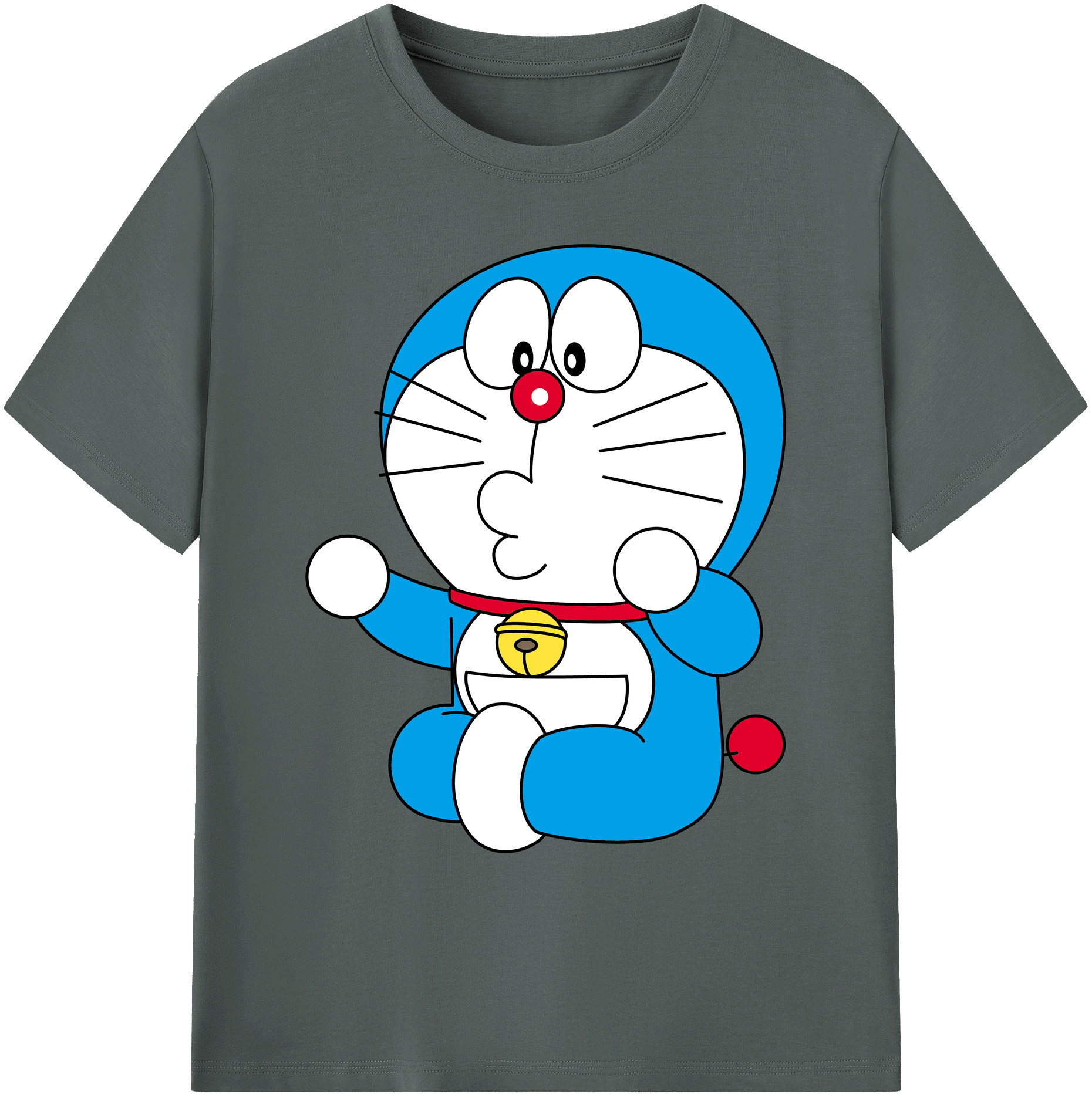 （画像用） ドラえもん Doraemon 綿100％ メンズ半袖Tシャツ｜肌触りやわらか＆通気性